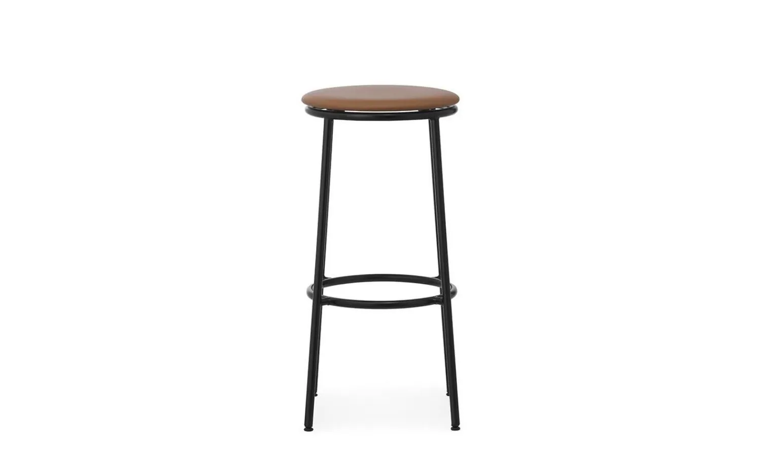 - Circa Barstool 75 cm Uph. Black Steel^Normann Copenhagen Best
