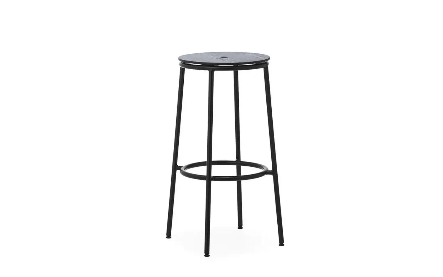 - Circa Barstool 75 cm Black Steel*Normann Copenhagen Clearance