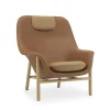 - Drape Lounge Chair High W. Headrest Oak*Normann Copenhagen