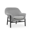 - Drape Lounge Chair Low Black Oak^Normann Copenhagen Discount