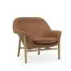- Drape Lounge Chair Low Oak^Normann Copenhagen