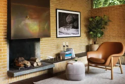 - Drape Lounge Chair Low Oak^Normann Copenhagen