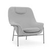 - Drape Lounge Chair High W. Headrest Grey Steel^Normann Copenhagen Discount