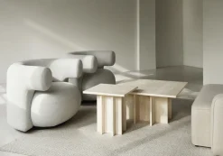 - Edge Coffee Table Large - Travertine^Normann Copenhagen