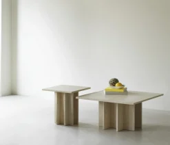 - Edge Coffee Table Large - Travertine^Normann Copenhagen