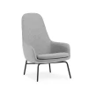 - Era Lounge Chair High Black Steel^Normann Copenhagen Clearance