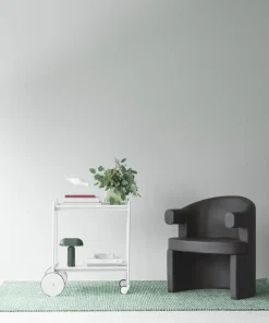 - Flick Rug 80x200 cm - Off White/Dark Green^Normann Copenhagen Best