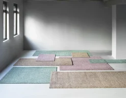 - Flick Rug 80x200 cm - Off White/Dark Green^Normann Copenhagen Best