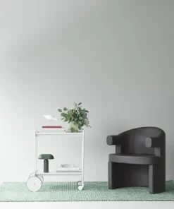 - Flick Rug Tæppe 200x300 cm - Off White/Dark Green^Normann Copenhagen Discount