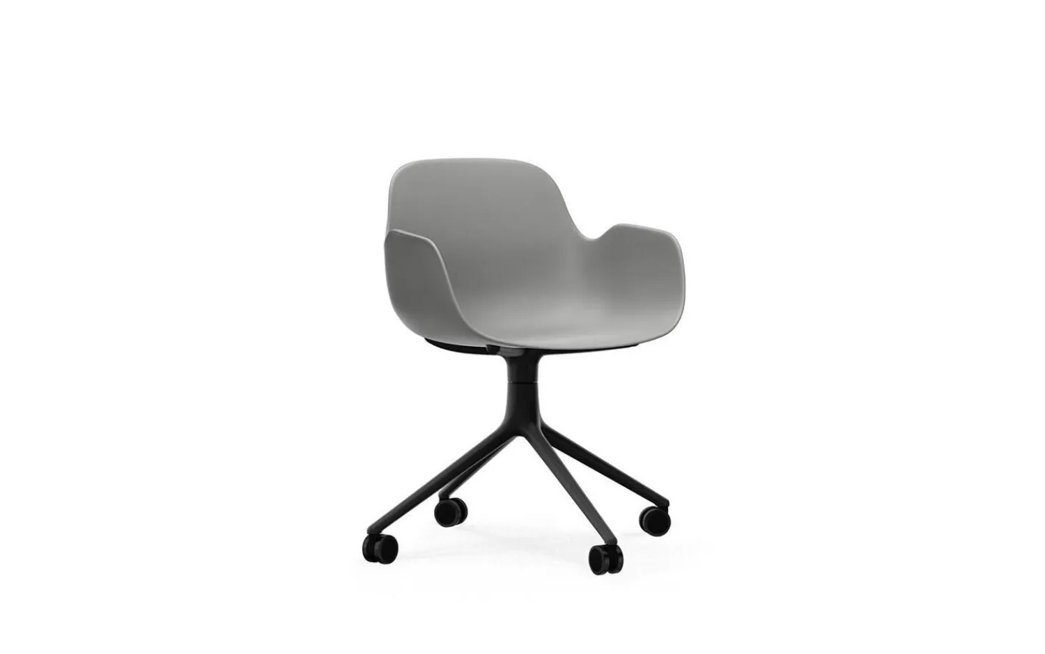 - Form Armchair Swivel 4W Black Alu^Normann Copenhagen Outlet