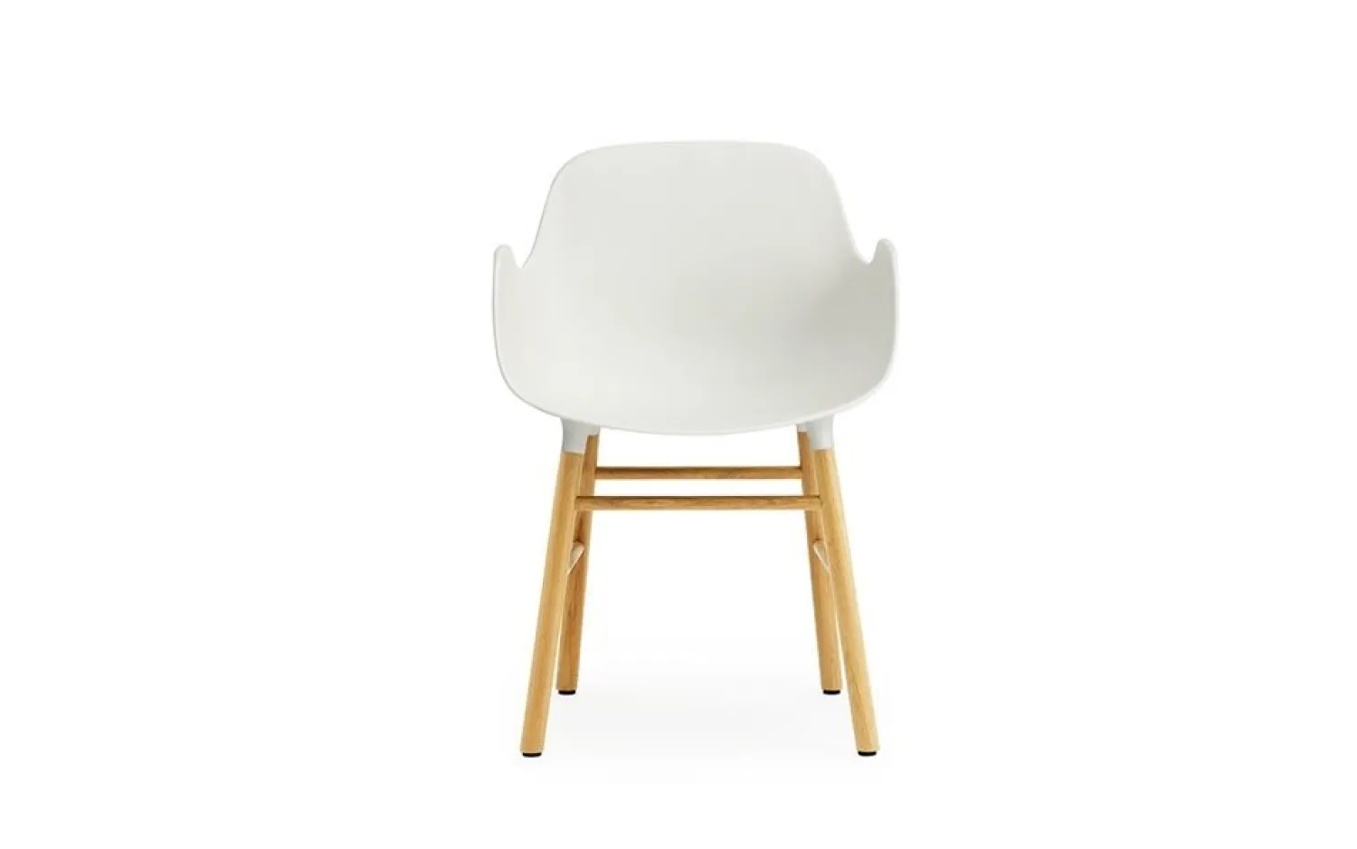 - Form stol m. armlæn - hvid/eg*Normann Copenhagen Discount