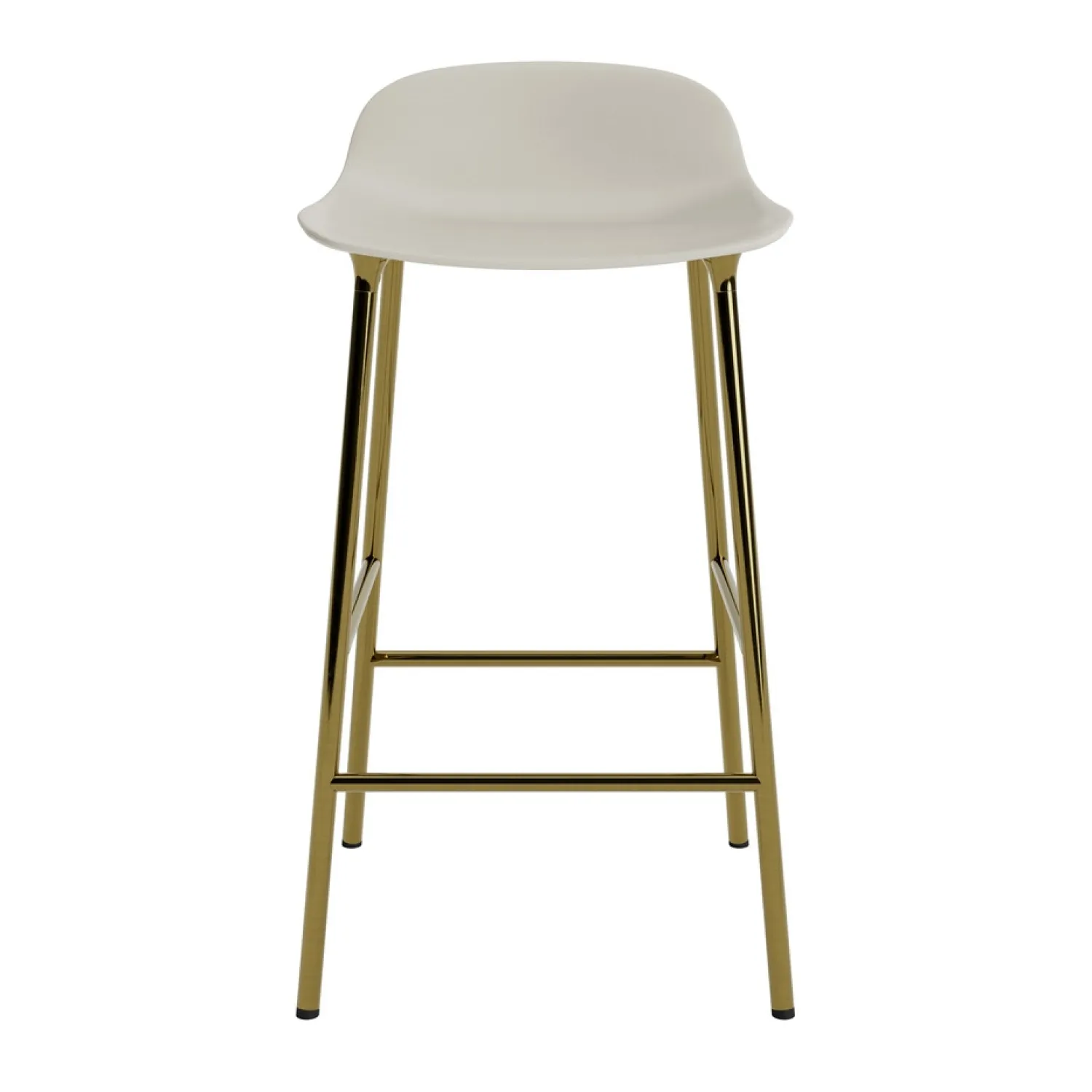 - Form Barstool 65 cm - Lys grå/Messing*Normann Copenhagen