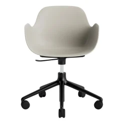 - Form Armstol Swivel 5W med hjul - Sort/Lys grå*Normann Copenhagen Discount