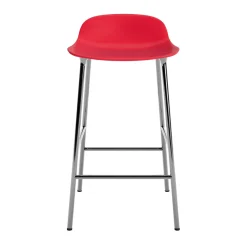 - Form Barstool 65 cm - Rød/krom*Normann Copenhagen Clearance