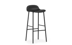 - Form Barstool 75 cm Full Upholstery Steel^Normann Copenhagen
