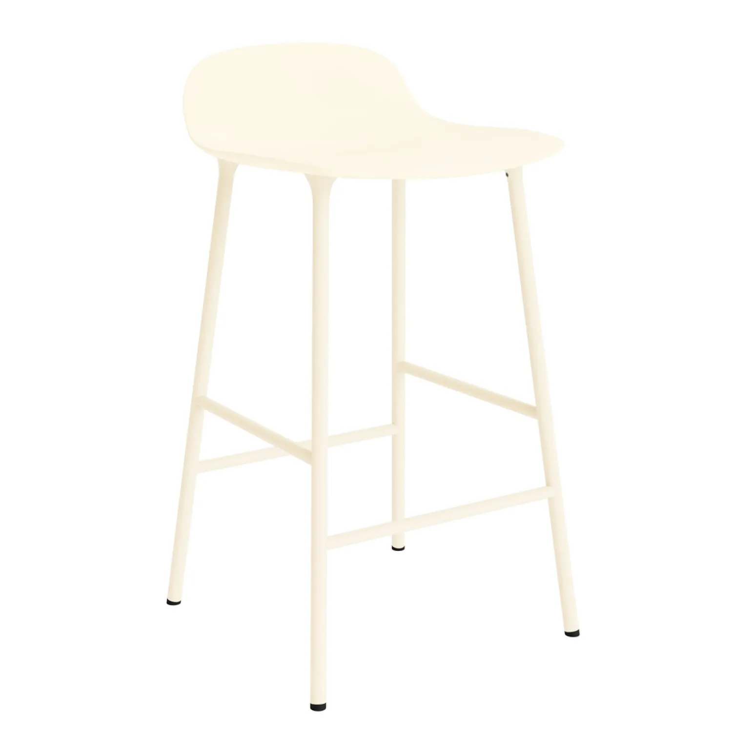 - Form Barstool 65 cm - Creme/Stål^Normann Copenhagen Discount