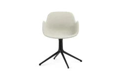 - Form Armchair Swivel 4L Full Uph. Black Alu*Normann Copenhagen Sale