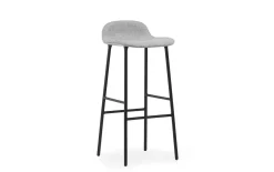 - Form Barstool 75 cm Full Upholstery Steel^Normann Copenhagen Discount