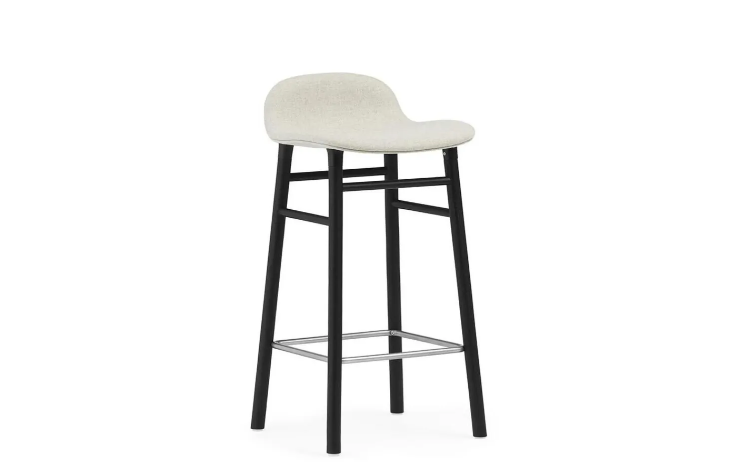 - Form Barstool 65 cm Full Upholstery Black Oak*Normann Copenhagen New