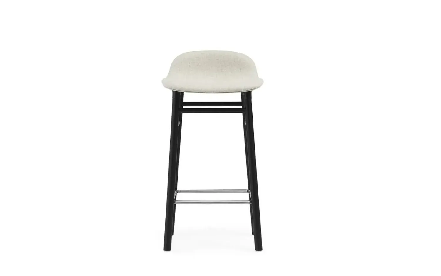 - Form Barstool 65 cm Full Upholstery Black Oak*Normann Copenhagen New