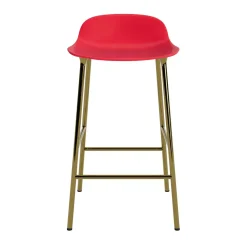 - Form Barstool 65 cm - Rød/Messing*Normann Copenhagen