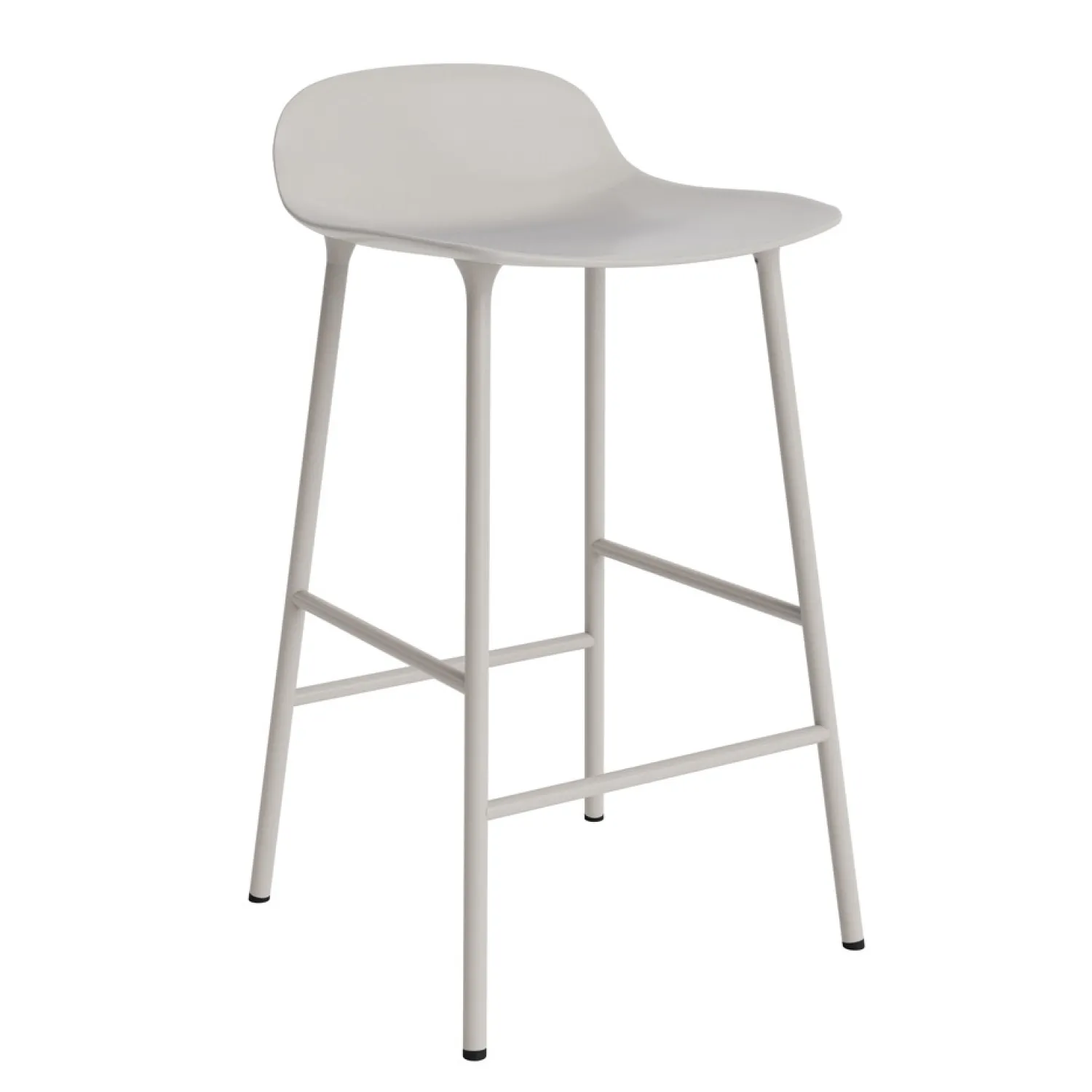 - Form Barstool 65 cm - Lys grå/Stål*Normann Copenhagen Clearance