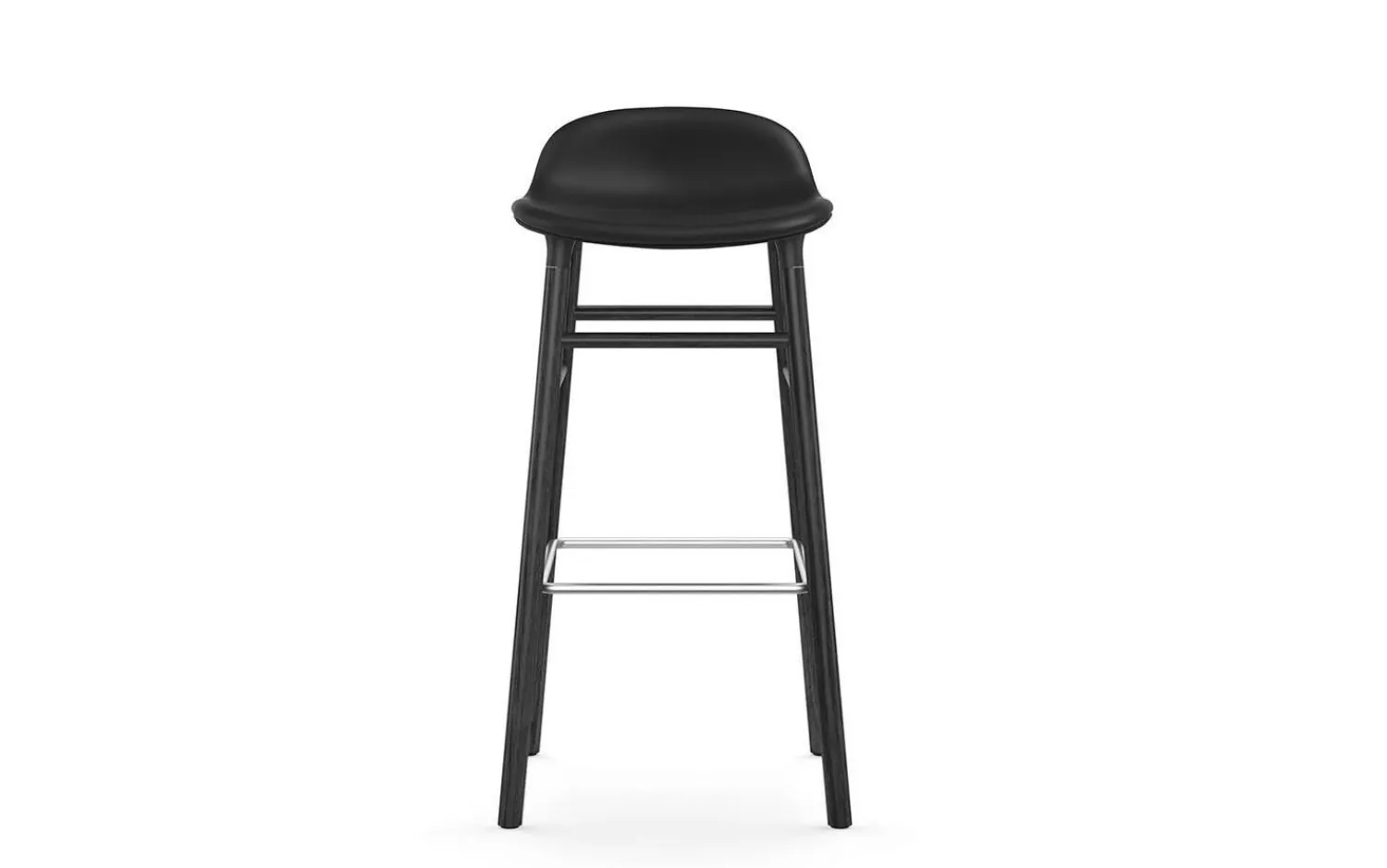 - Form Barstool 75 cm Full Upholstery Black Oak^Normann Copenhagen Online