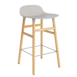 - Form Barstool 65 cm - Varm grå/Eg^Normann Copenhagen Discount