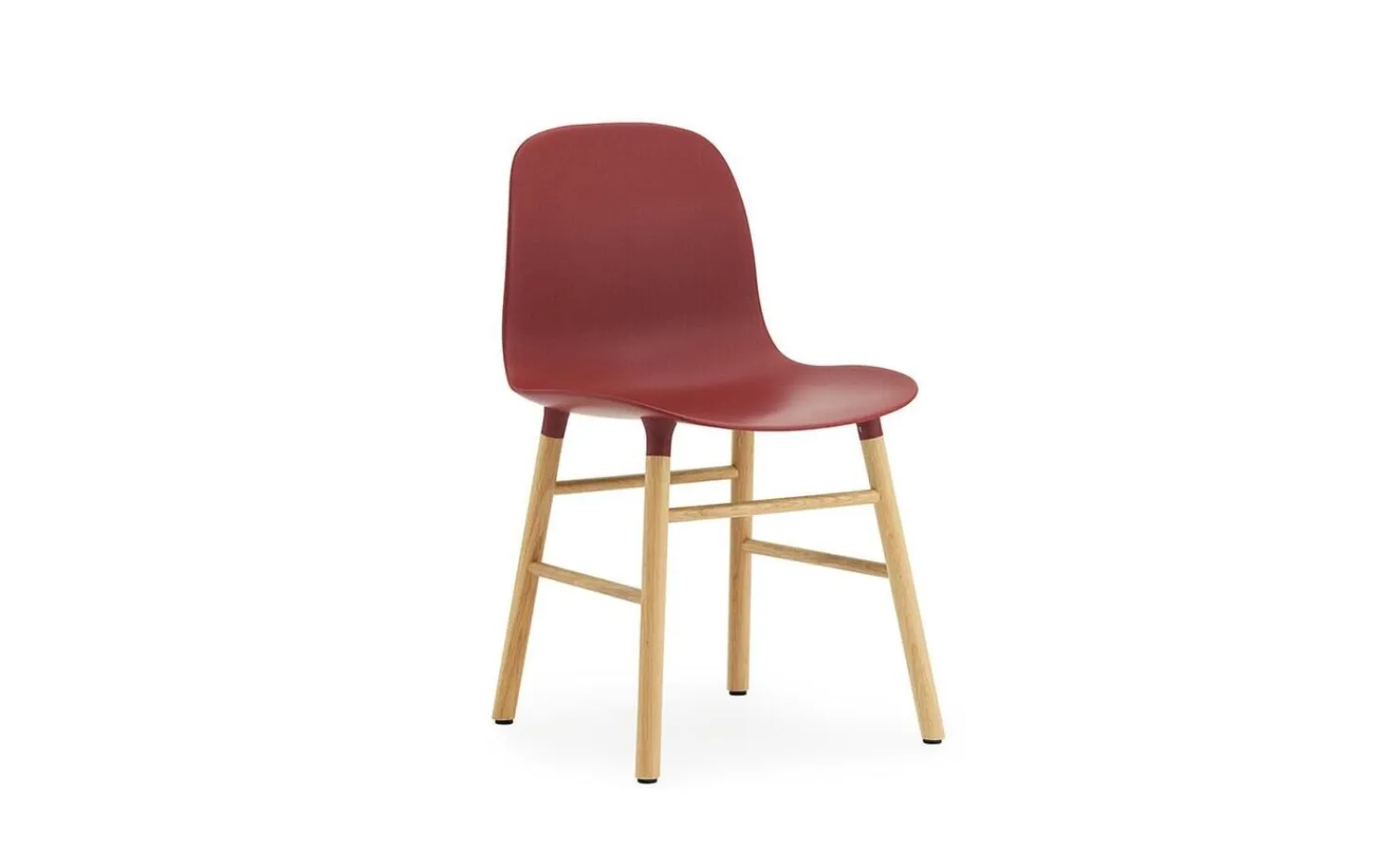 - Form Chair Oak - Stol i Rød og Eg^Normann Copenhagen Hot