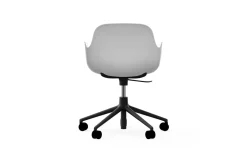 - Form Armchair Swivel 5W Gas Lift Black Alu*Normann Copenhagen