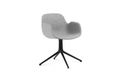 - Form Armchair Swivel 4L Full Uph. Black Alu^Normann Copenhagen Clearance