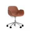 - Form Armchair Swivel 5W Gaslift Full Uph. Alu^Normann Copenhagen Outlet