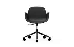 - Form Armchair Swivel 5W Gas Lift Black Alu*Normann Copenhagen New