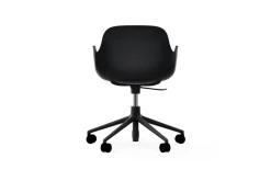 - Form Armchair Swivel 5W Gas Lift Black Alu*Normann Copenhagen New