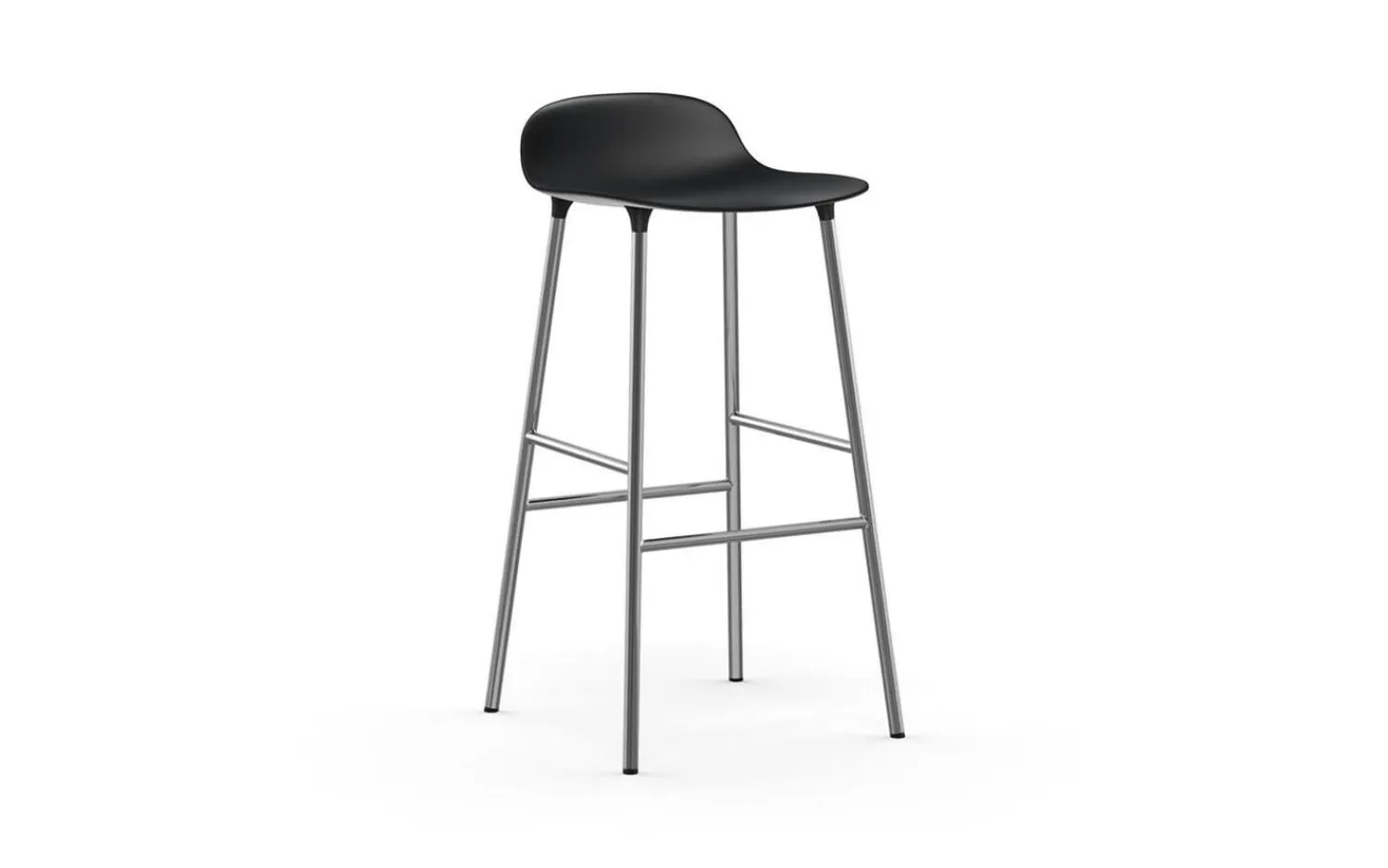 - Form Barstool 75 cm Chrome*Normann Copenhagen