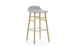 - Form Barstool 75 cm Full Upholstery Oak*Normann Copenhagen Outlet