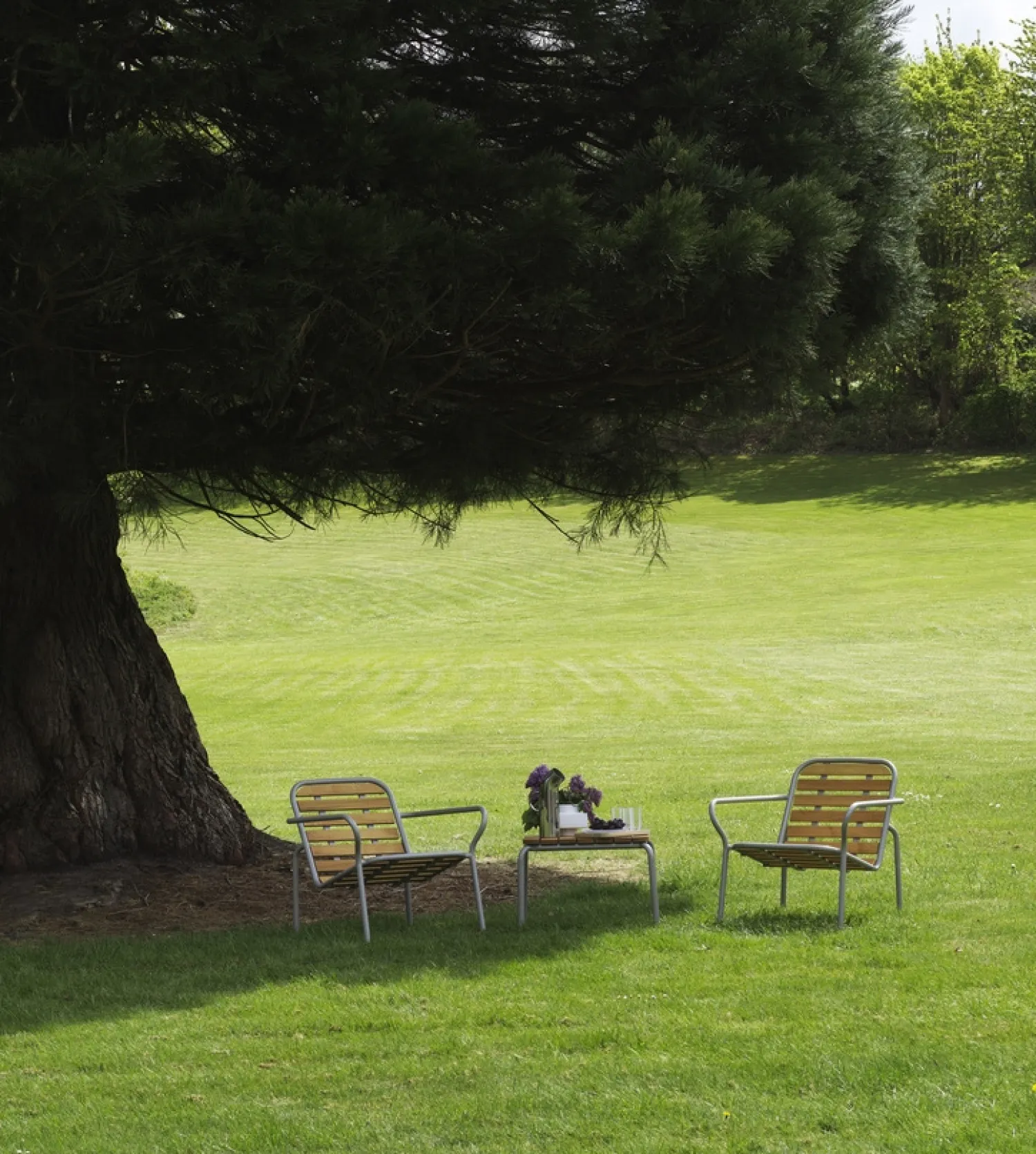 - Havebord - Vig Robinie - 55x45 - Grå^Normann Copenhagen Sale