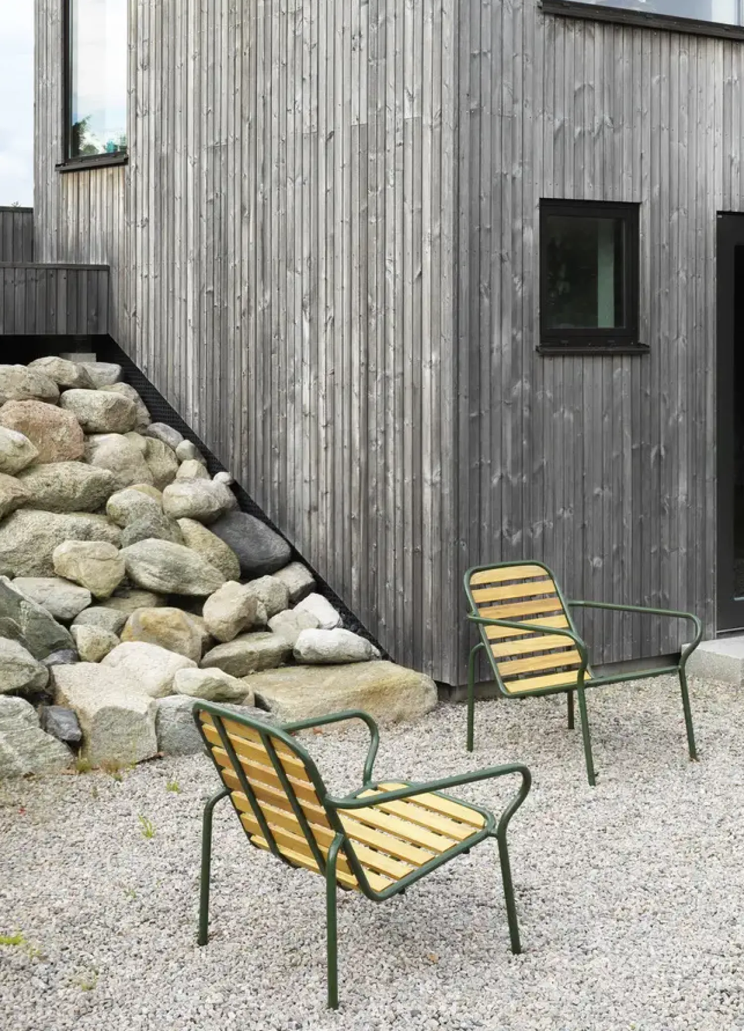 - Havestol- Lounge stol - Vig Robinie - Mørke grøn^Normann Copenhagen Clearance