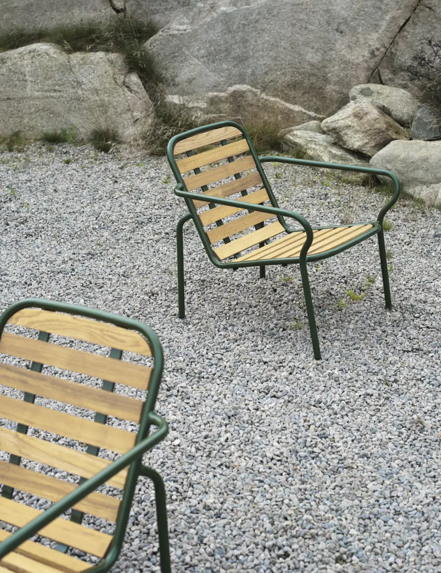 - Havestol- Lounge stol - Vig Robinie - Mørke grøn^Normann Copenhagen Clearance