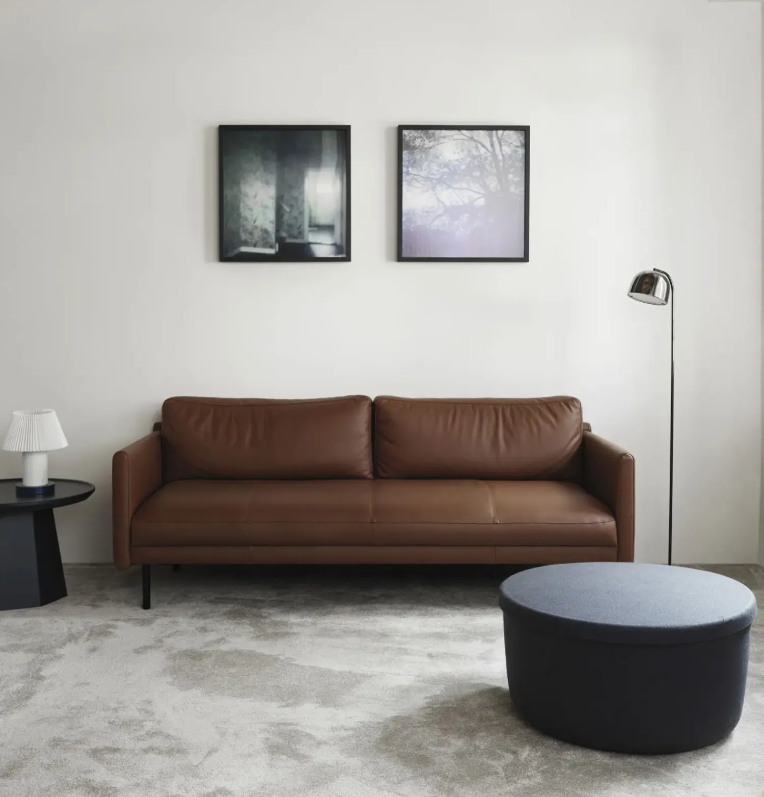 - Hide Opbevarings Puf Small - Blå - Small*Normann Copenhagen New