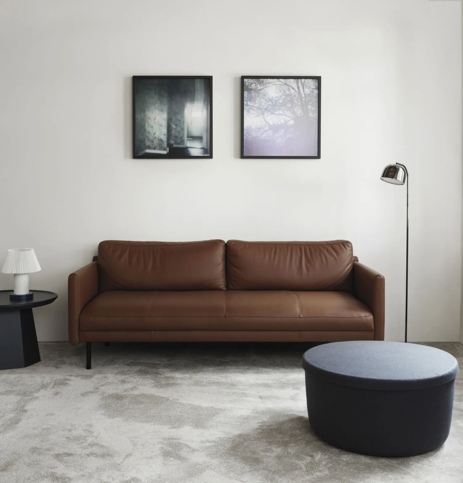 - Hide Opbevarings Puf - Blå - Large*Normann Copenhagen New