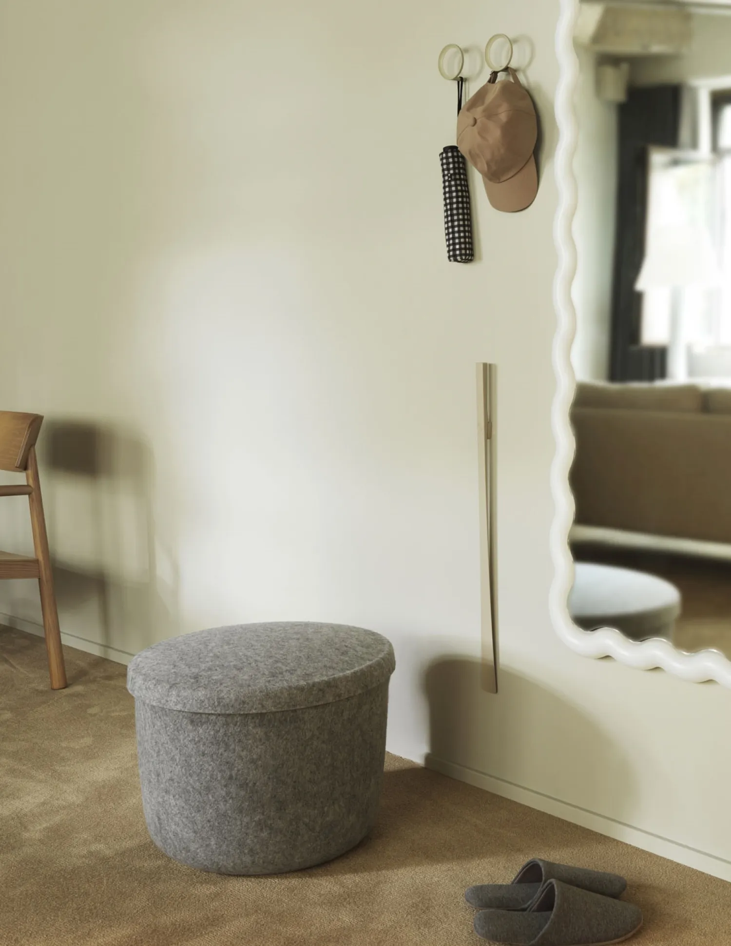 - Hide Opbevarings Puf - Blå - Large*Normann Copenhagen New