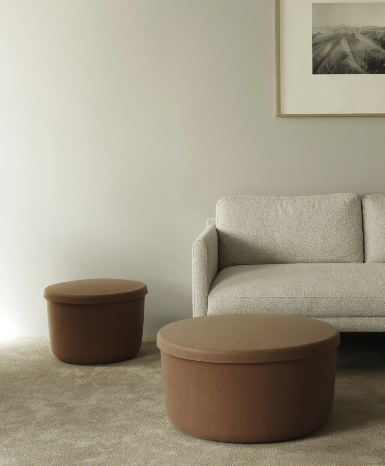 - Hide Opbevarings Puf - Sand - Large*Normann Copenhagen Clearance