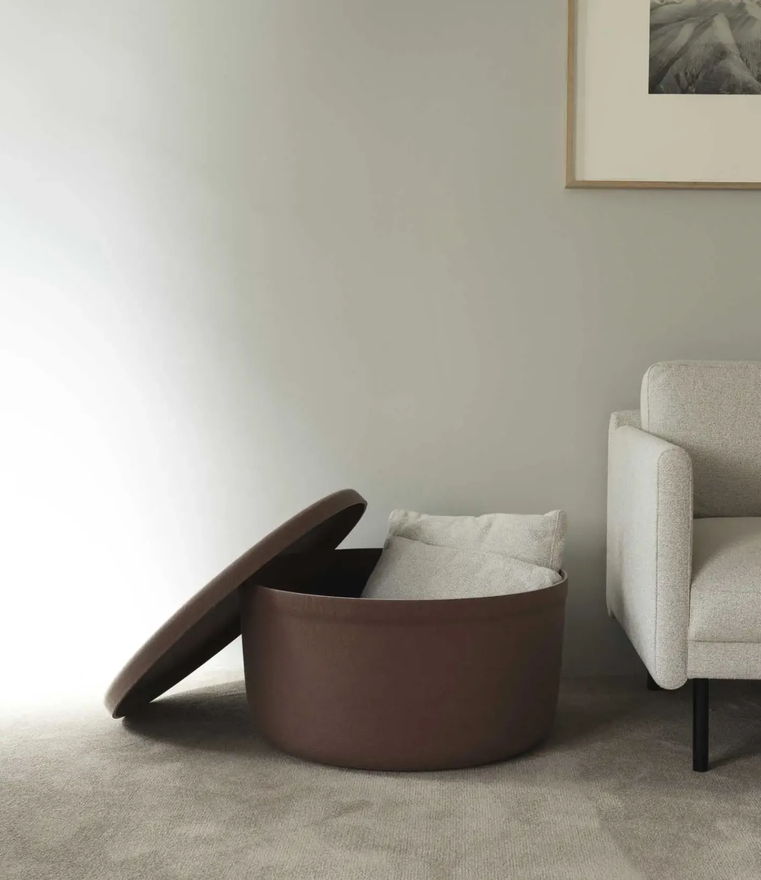 - Hide Opbevarings Puf - Brun - Small^Normann Copenhagen New