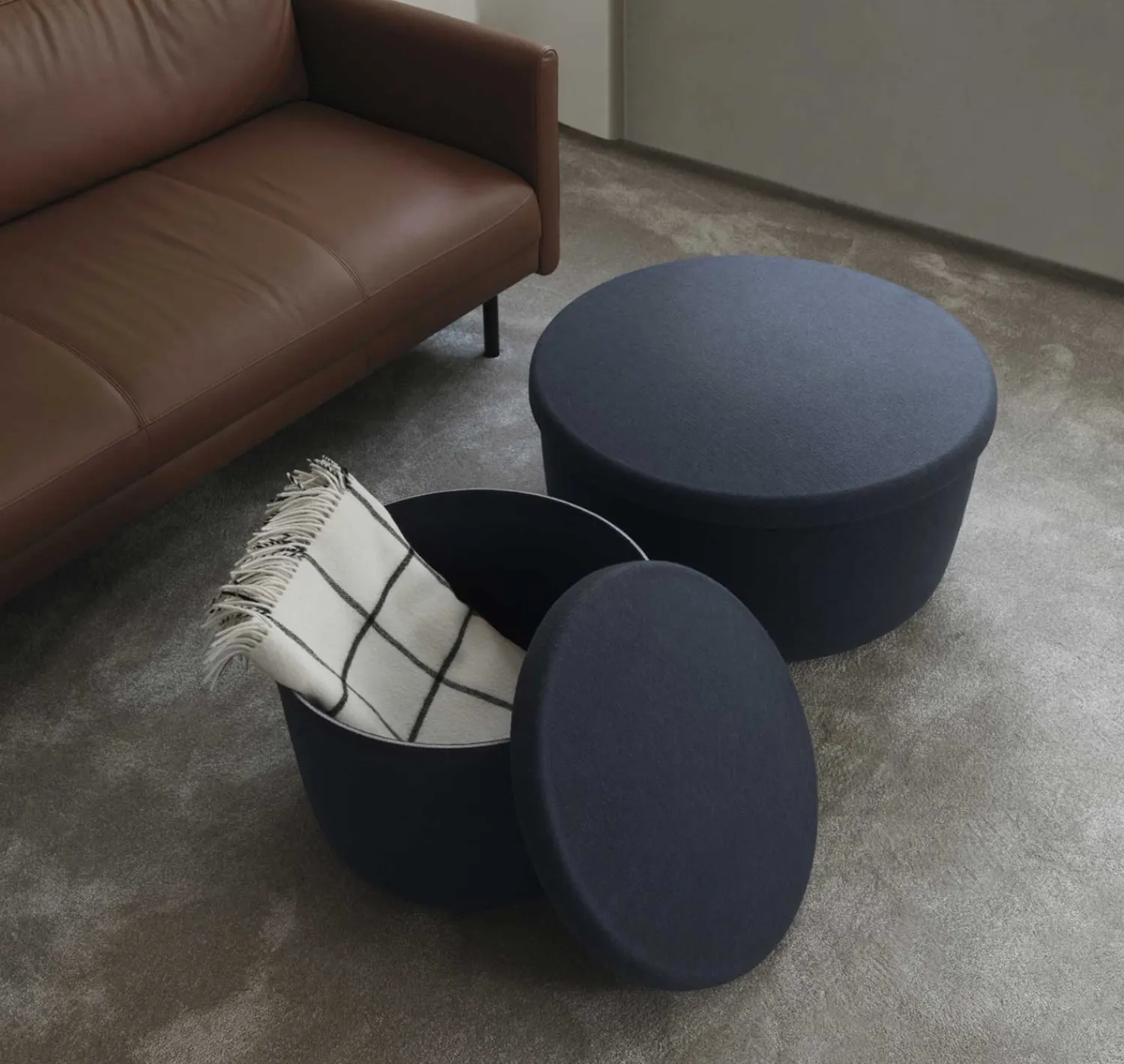 - Hide Opbevarings Puf - Brun - Small^Normann Copenhagen New