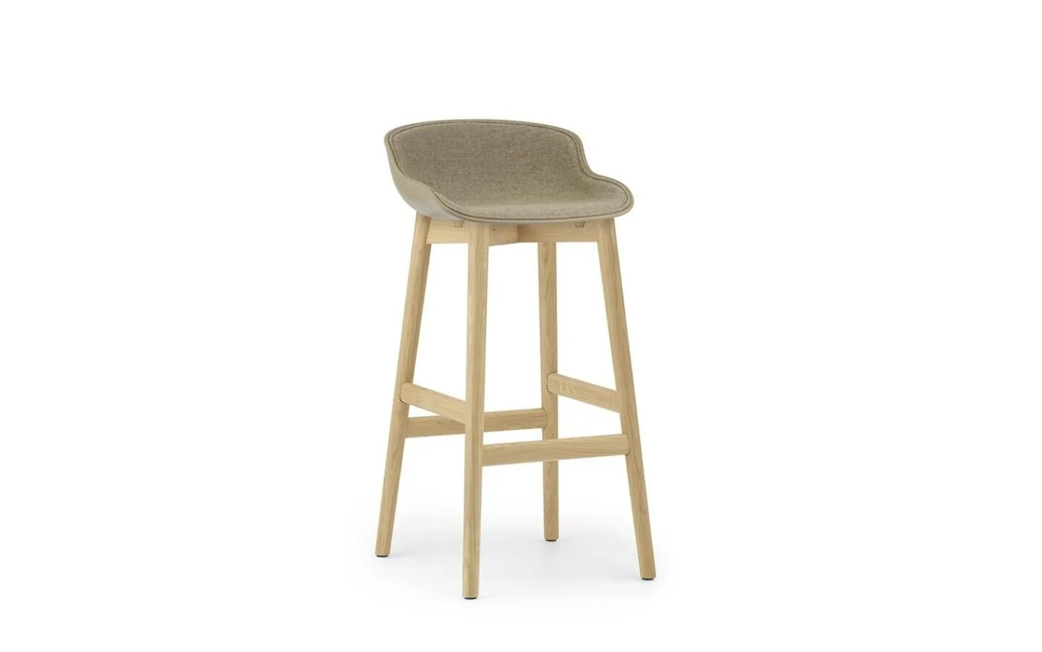 - Hyg Barstool 75 cm Front Upholstery Sand & Oak*Normann Copenhagen Online