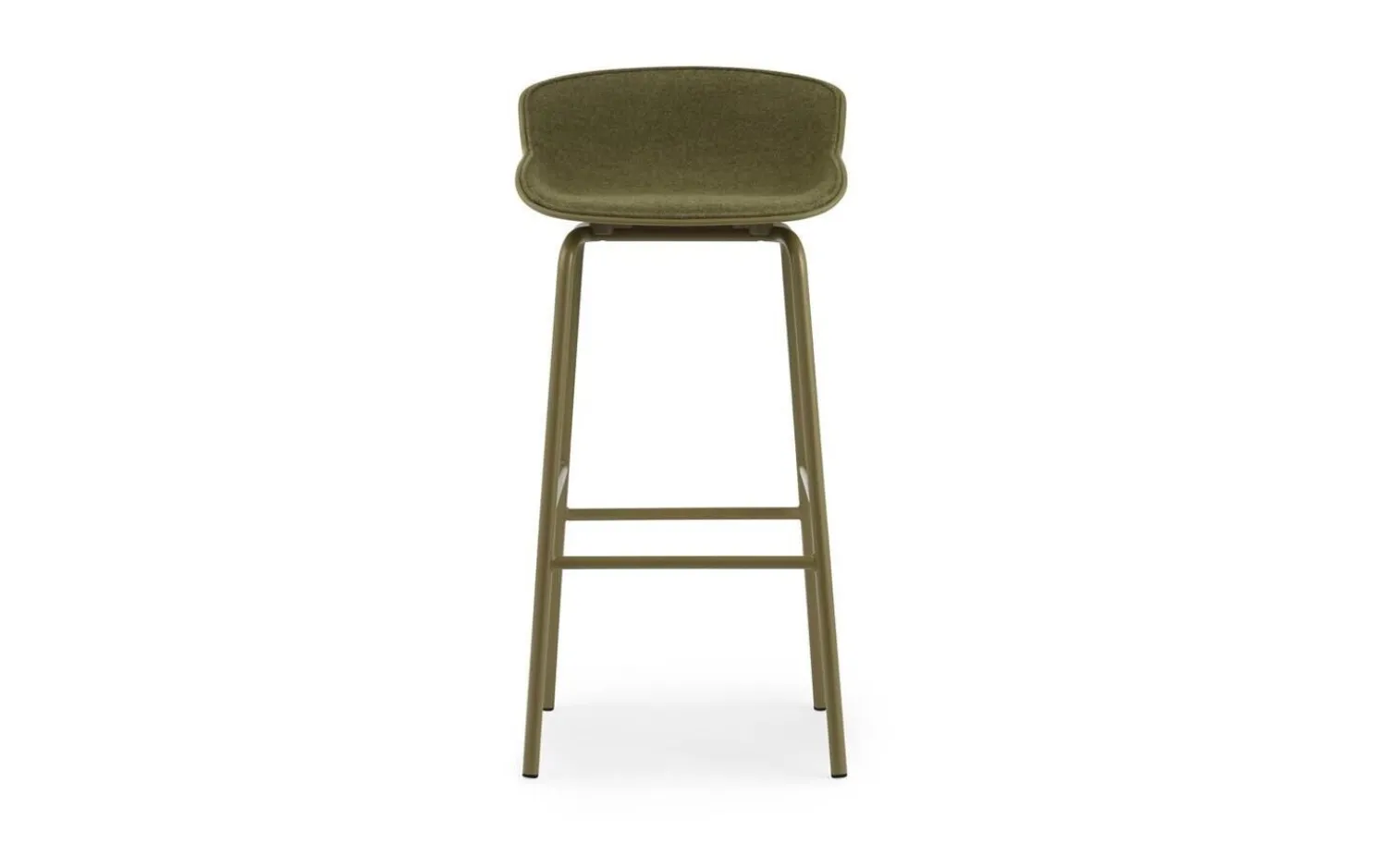 - Hyg Barstool 75 cm Front Upholstery Olive & Olive Steel^Normann Copenhagen Best