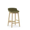 - Hyg Barstool 65 cm Front Upholstery Olive & Oak*Normann Copenhagen Outlet