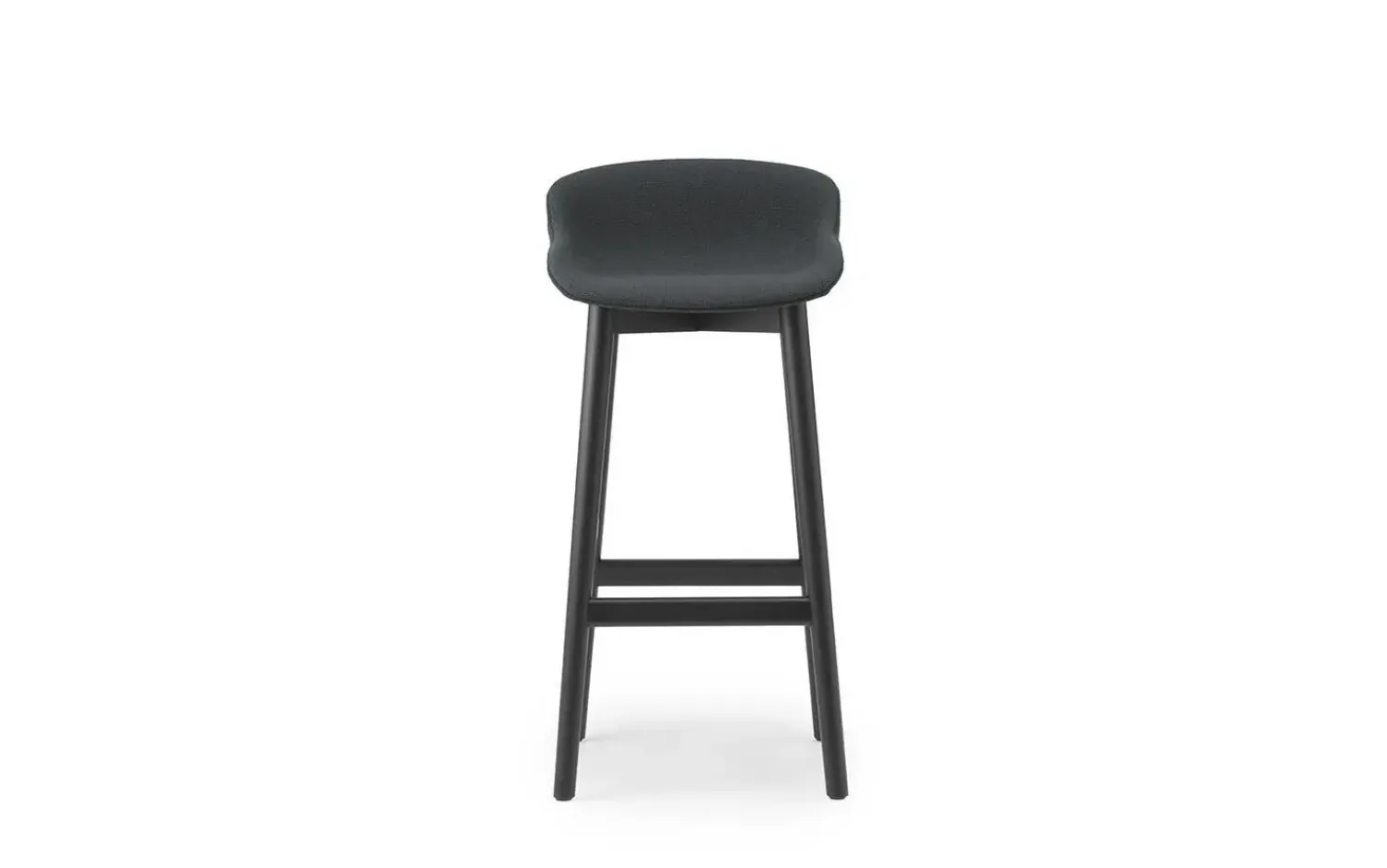 - Hyg Barstool 75 cm Full Upholstery Black Oak*Normann Copenhagen Outlet