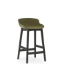 - Hyg Barstool 65 cm Front Upholstery Olive & Black Oak^Normann Copenhagen Hot